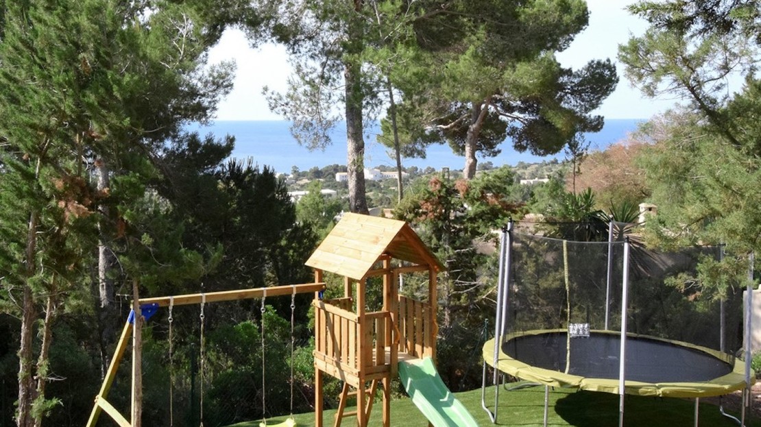 Child-friendly luxury villa in Es Cubells, San José, island of Ibiza, Spain