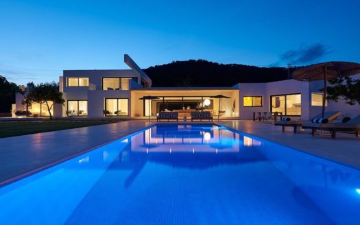 8 bedroom luxury villa, San Juan Ibiza. Outdoor cinema, gym, kid house