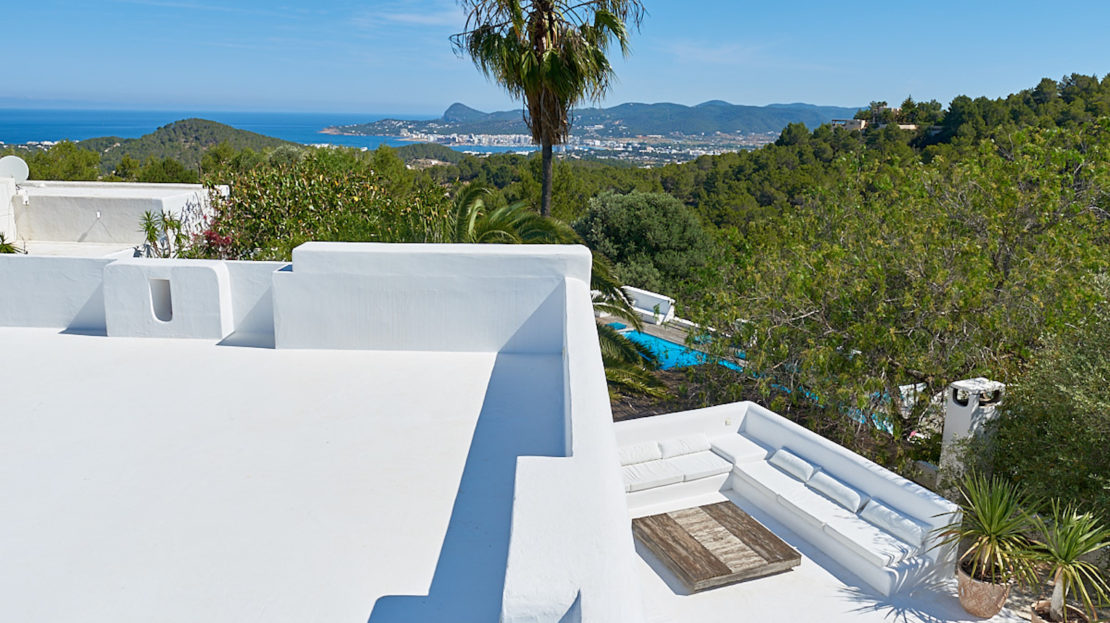 Luxury finca to rent in Ibiza, south-west Ibiza with sea views and private pool