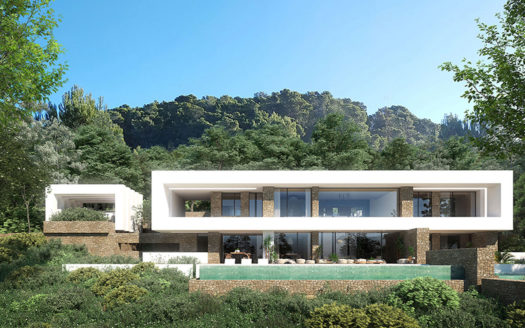 20 Luxury Design villas for sale in Roca Llisa, Ibiza. with security 24hrs.