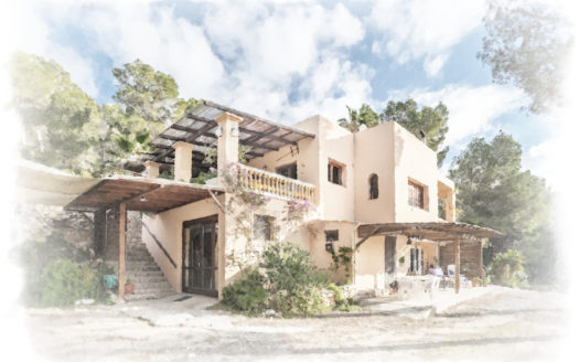 Mediterranean villa for sale in a premium location, only 5mins by car from Ibiza town and the exclusive beach Cala Jondal