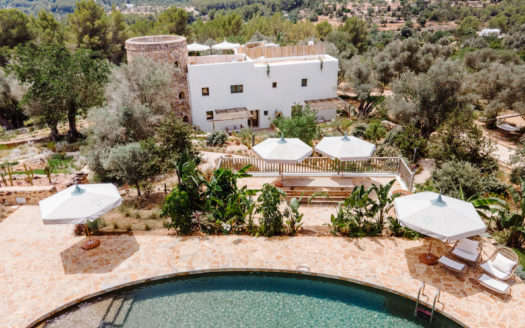 La Finca is an exclusive estate, situates close to the village of San Carlos, North Ibiza.