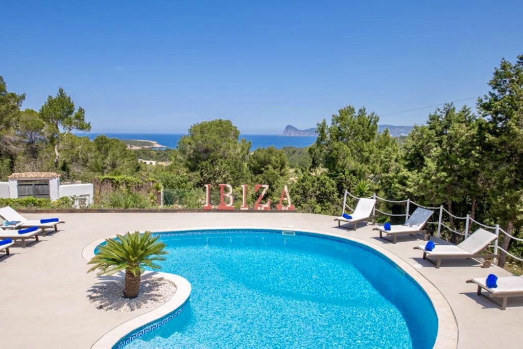Elegant and stylish villa to book in Ibiza with lovely sea views.