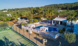 5 bedroom ibiza villa to rent, for 10 guests, with a private pool, football-pitch, kid area, close to Ibiza