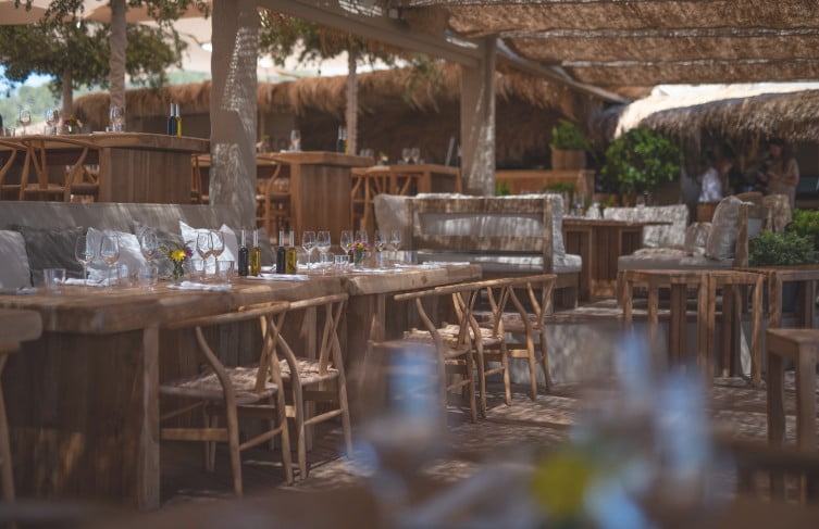 One of the most exclusive Beach Restaurant of Ibiza