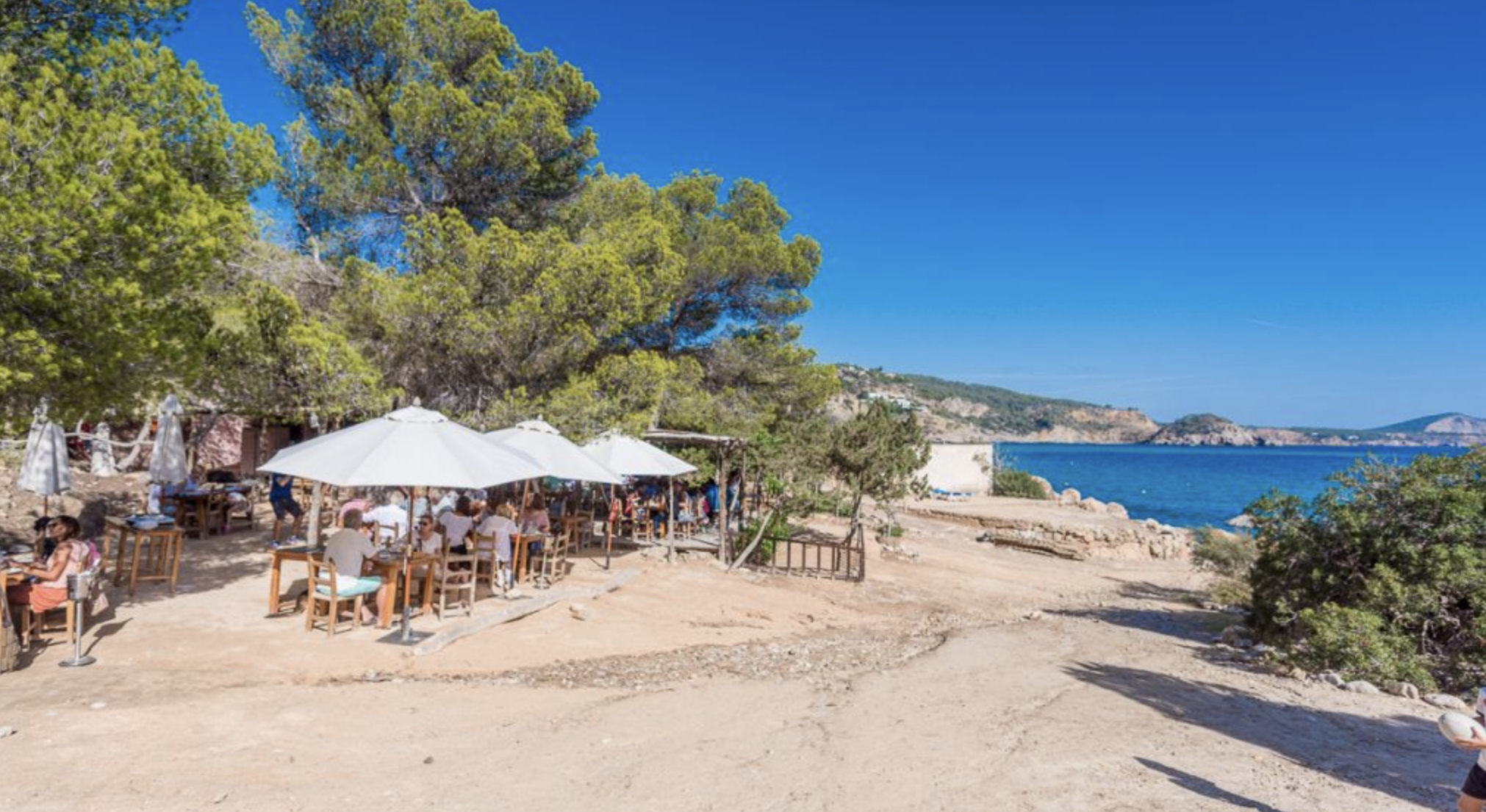 The Restaurant is in Es Cubells. A best to enjoy an authentic Paella of sea food